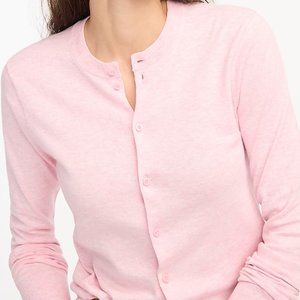 J. Crew Button Front Knit Cardigan in Light Pink (Style K3765)